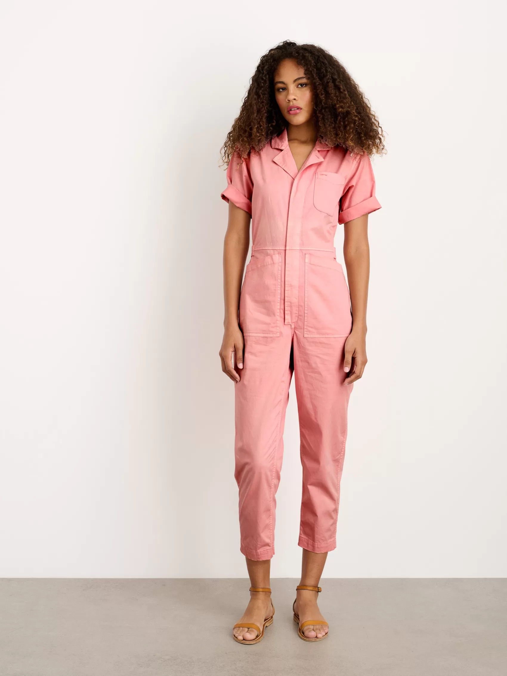 Botanical Dyed Standard Short Sleeve Jumpsuit*Alex Mill Sale