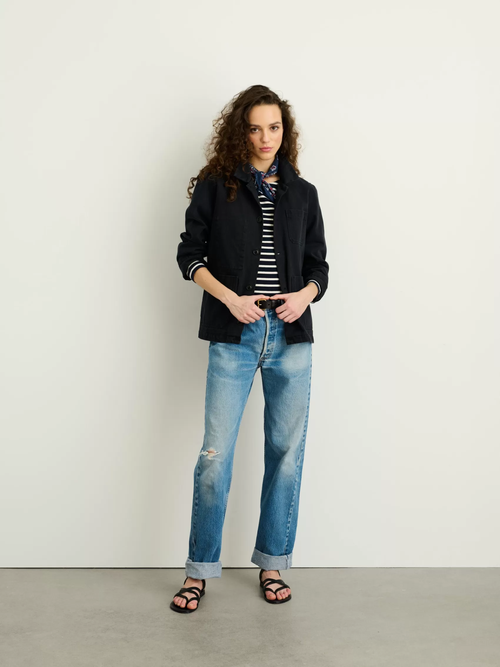 Britt Work Jacket In Recycled Denim*Alex Mill Clearance