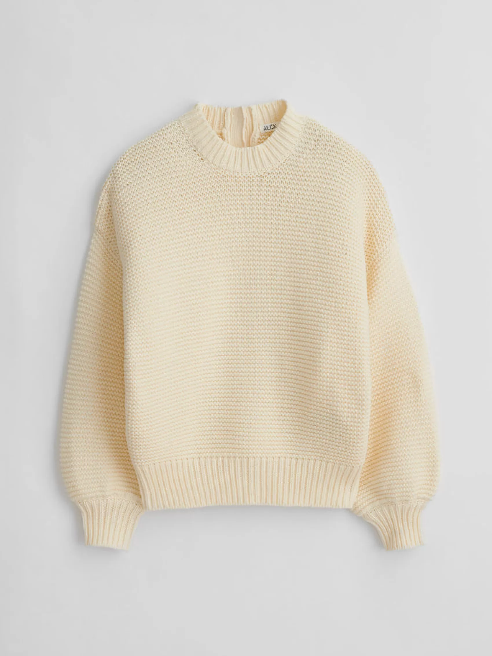 Button-Back Crewneck Sweater*Alex Mill Best Sale