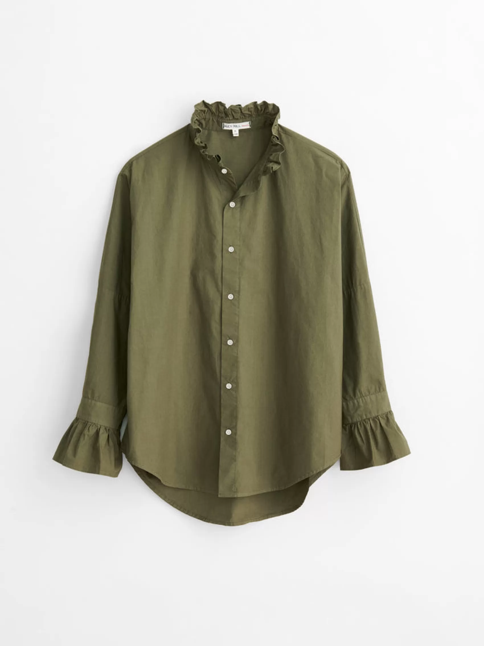 Easy Ruffle Shirt In Paper Poplin*Alex Mill Cheap