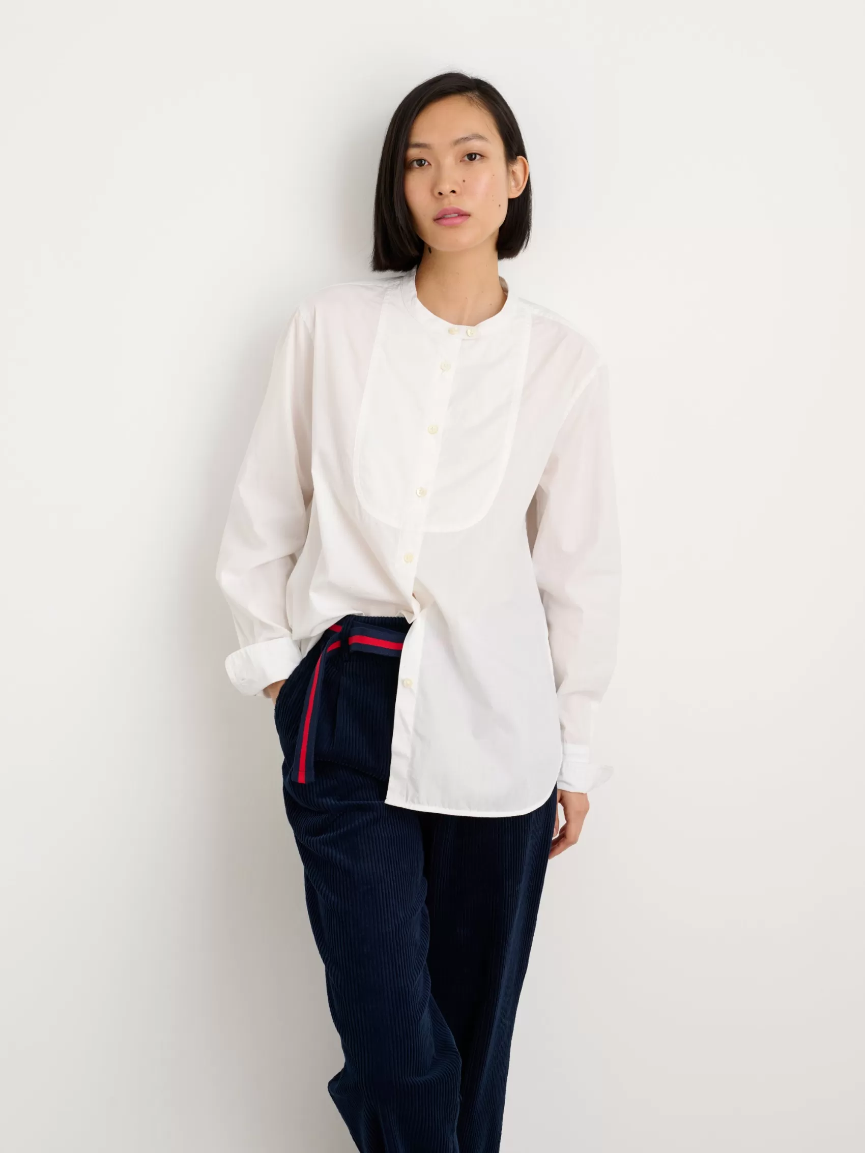 Eloise Bib Shirt In Solid*Alex Mill Hot