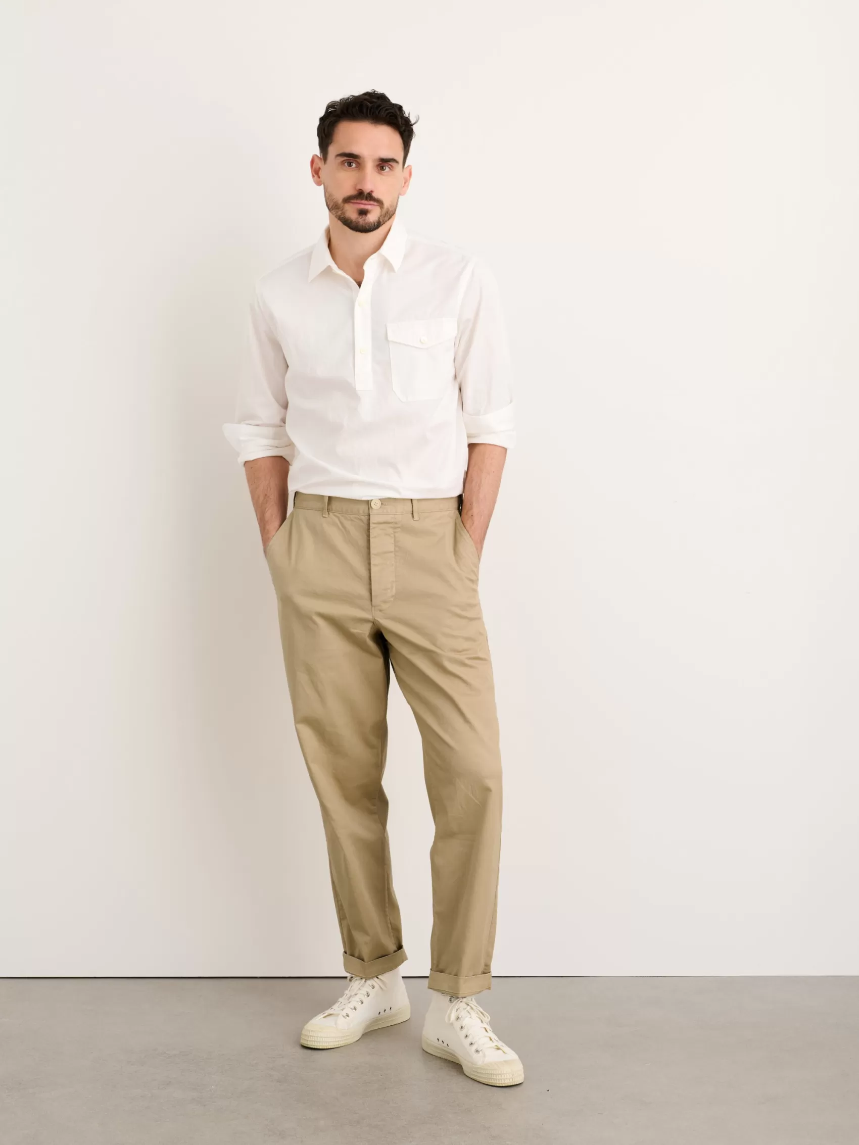 Flat Front Pant In Vintage Twill*Alex Mill Flash Sale