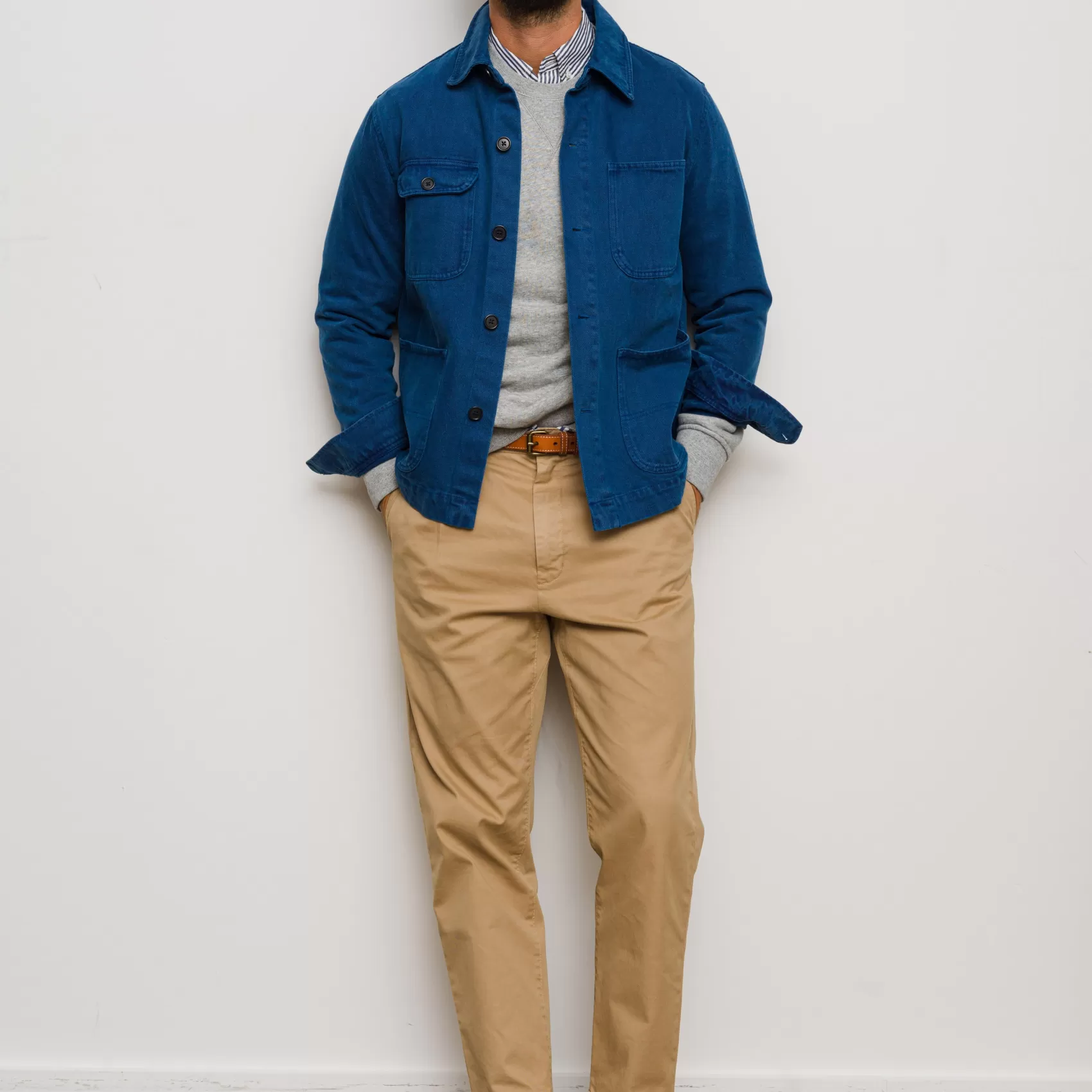 Garment Dyed Work Jacket In Recycled Denim*Alex Mill Cheap