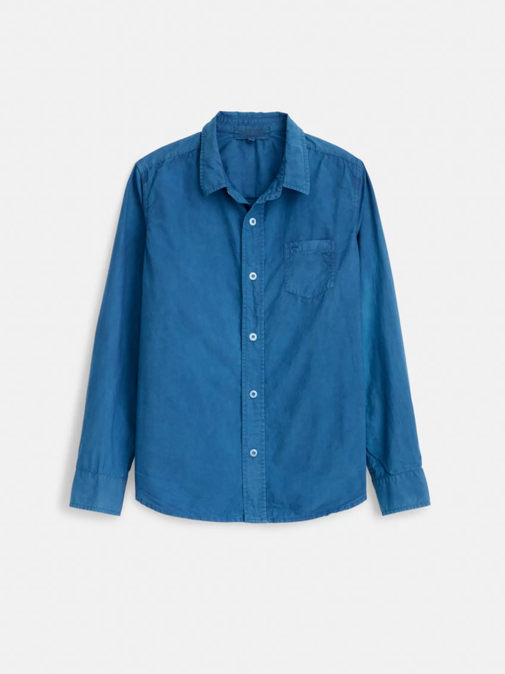 Indigo Dyed Bobby Shirt In Paper Poplin*Alex Mill Store