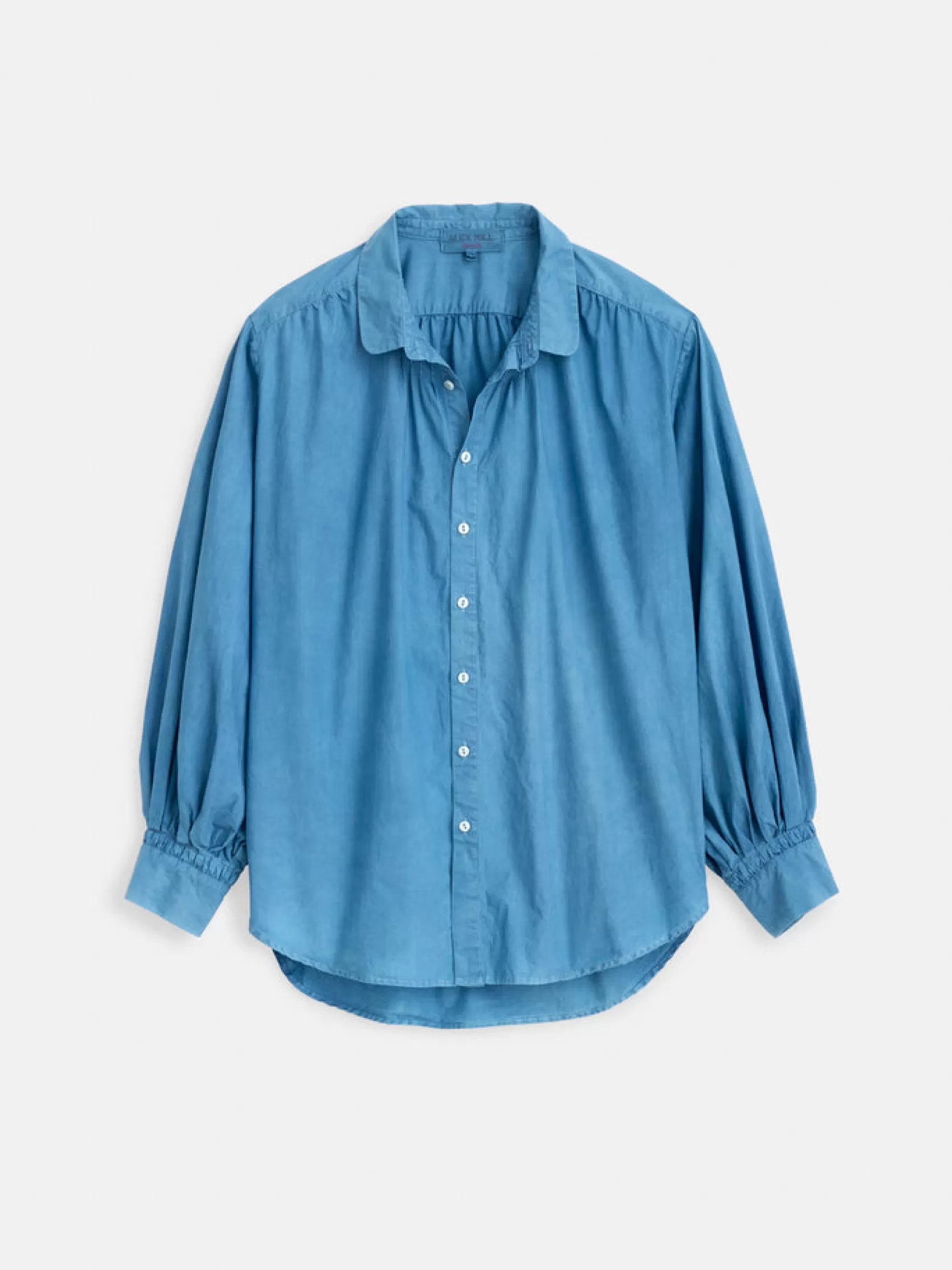 Indigo Dyed Kit Shirt In Paper Poplin*Alex Mill Sale