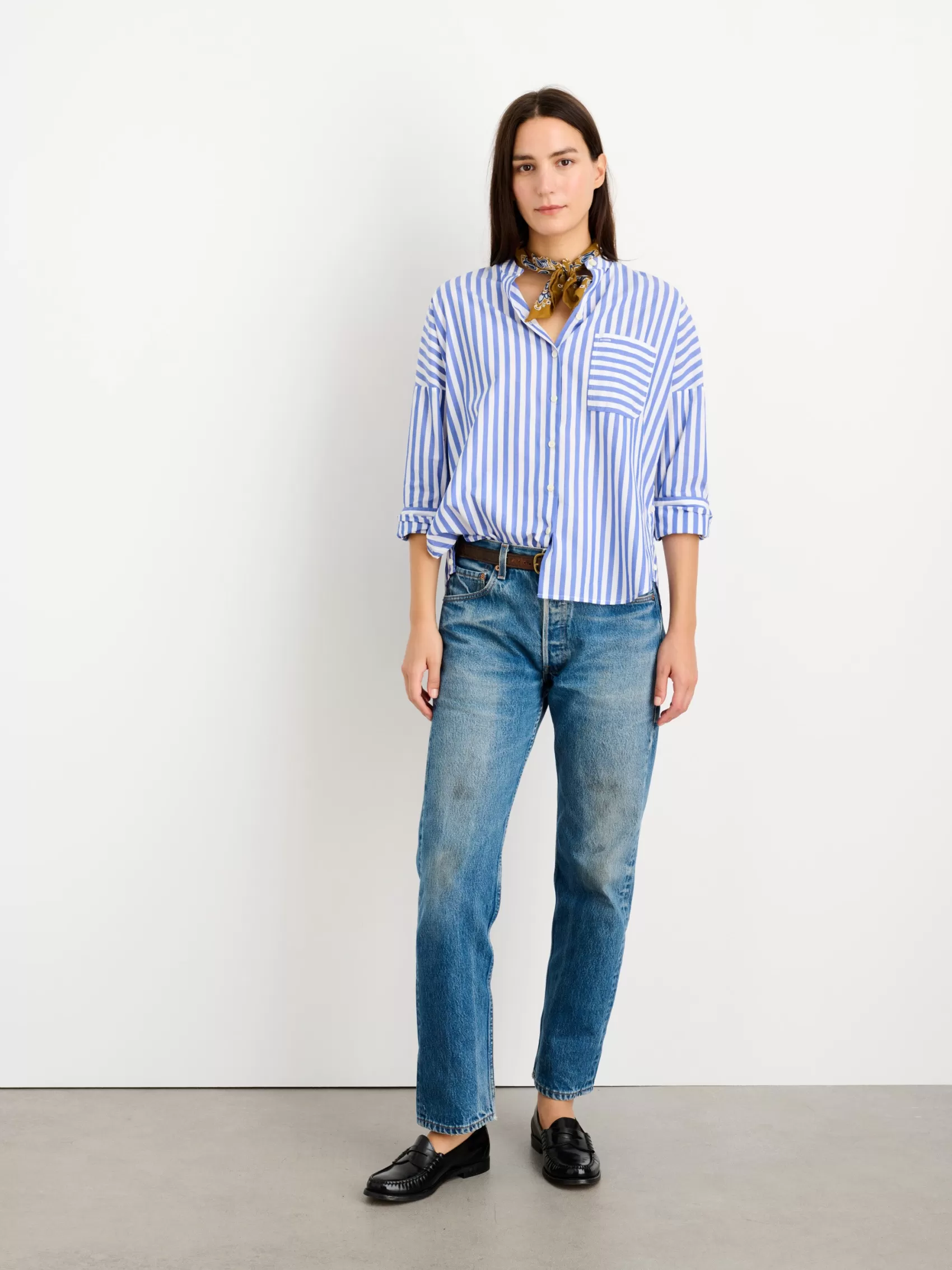 Jo Striped Shirt In Cotton*Alex Mill New