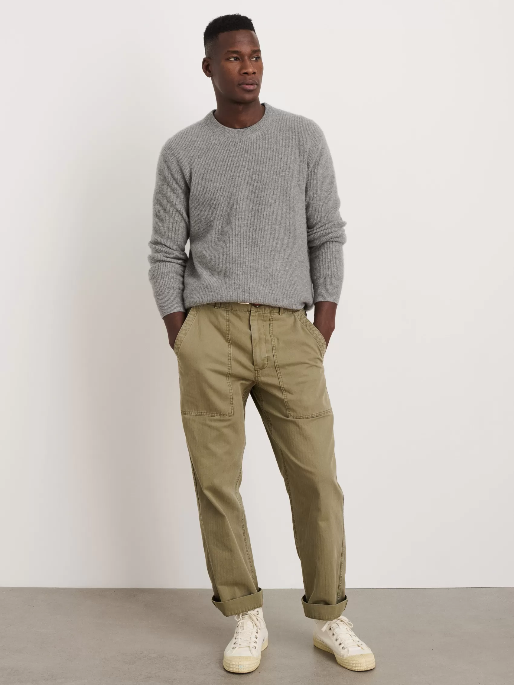 Jordan Sweater In Lightweight Cashmere*Alex Mill Flash Sale