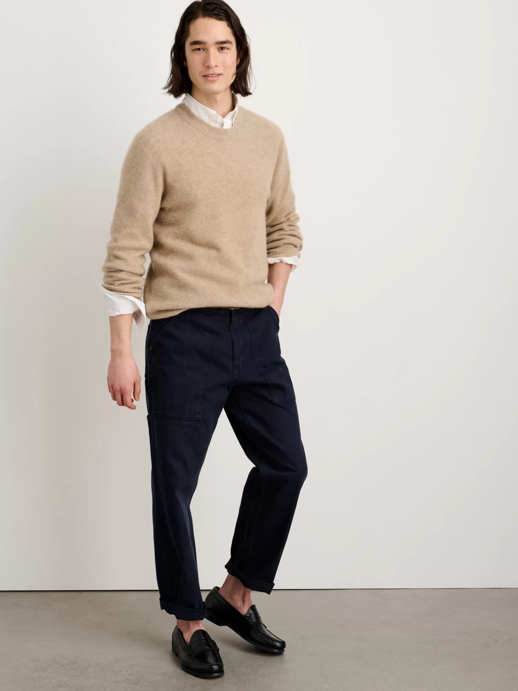 Jordan Sweater In Lightweight Cashmere*Alex Mill Flash Sale