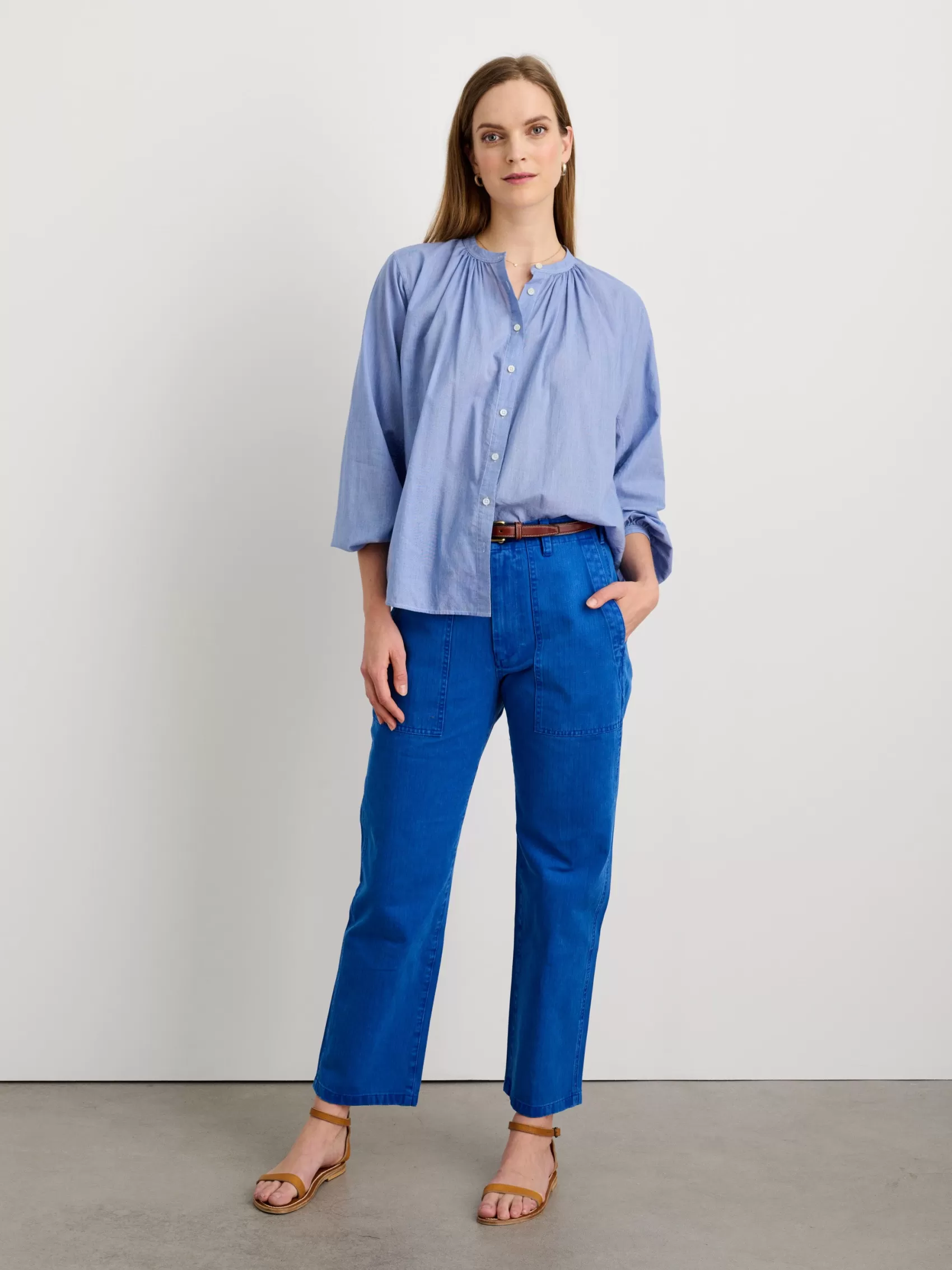 Katherine Shirt In Cotton Voile*Alex Mill Cheap