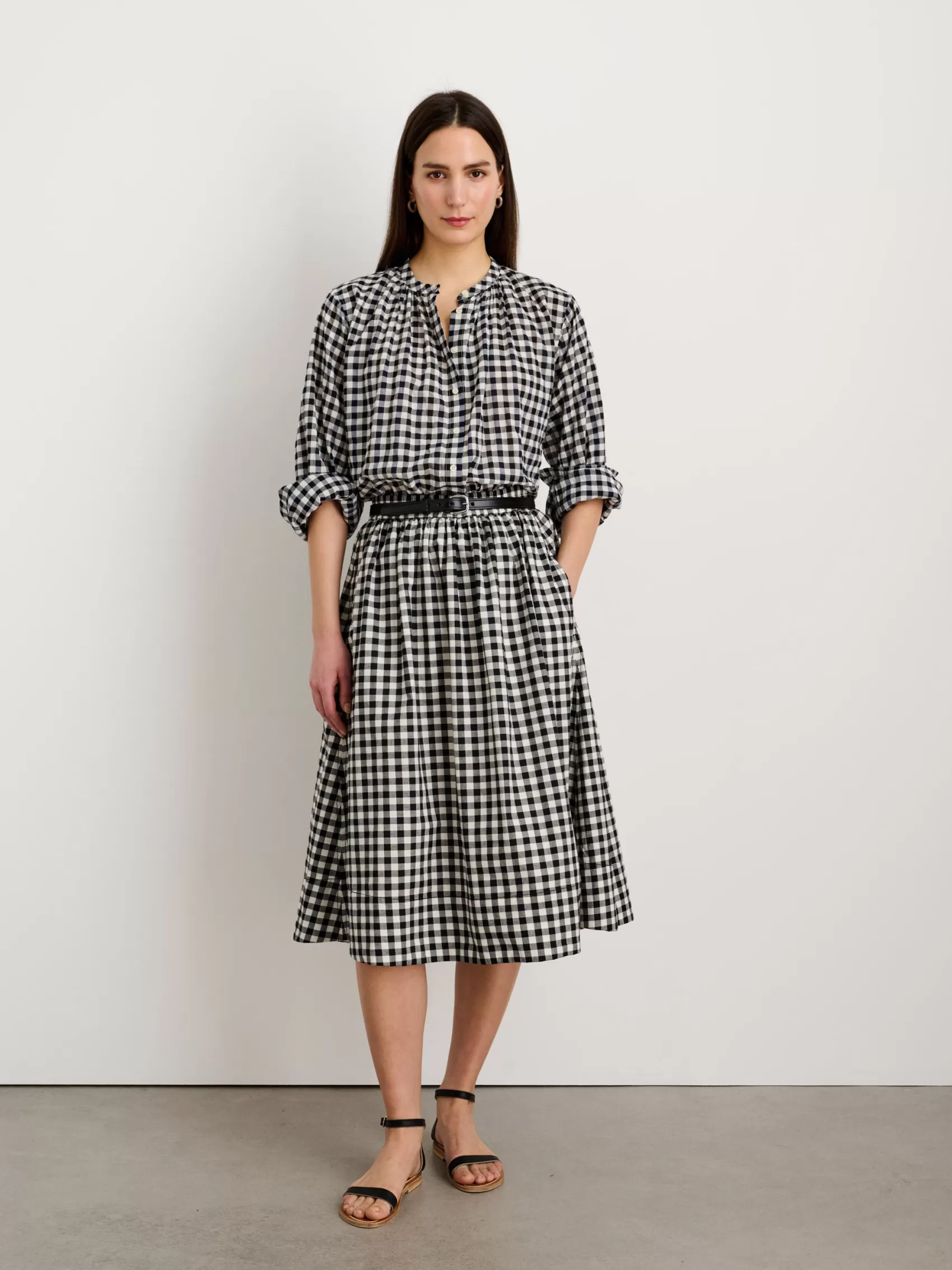 Katherine Shirt In Crinkle Gingham*Alex Mill Store