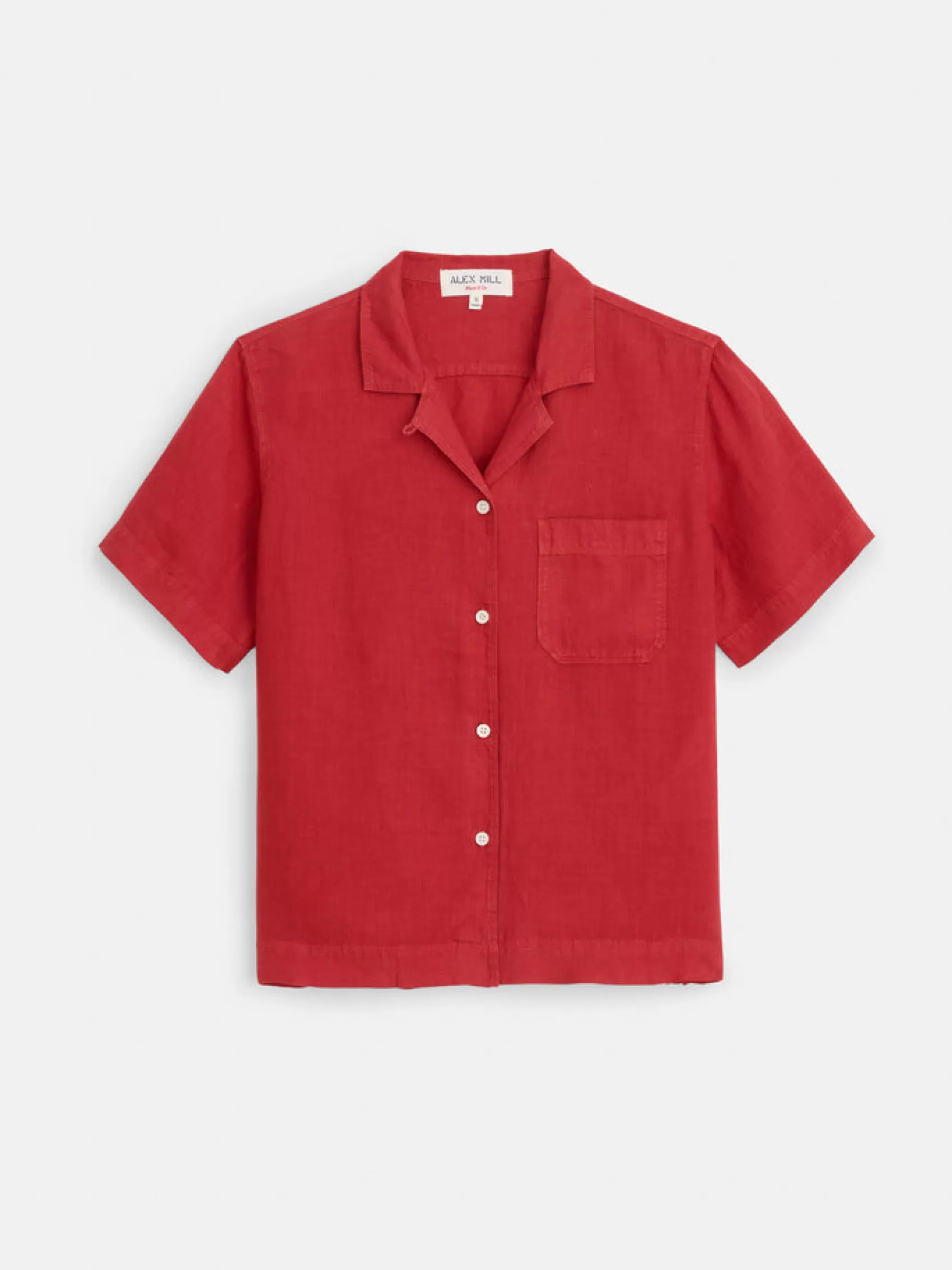 Maddie Camp Shirt In Linen*Alex Mill New