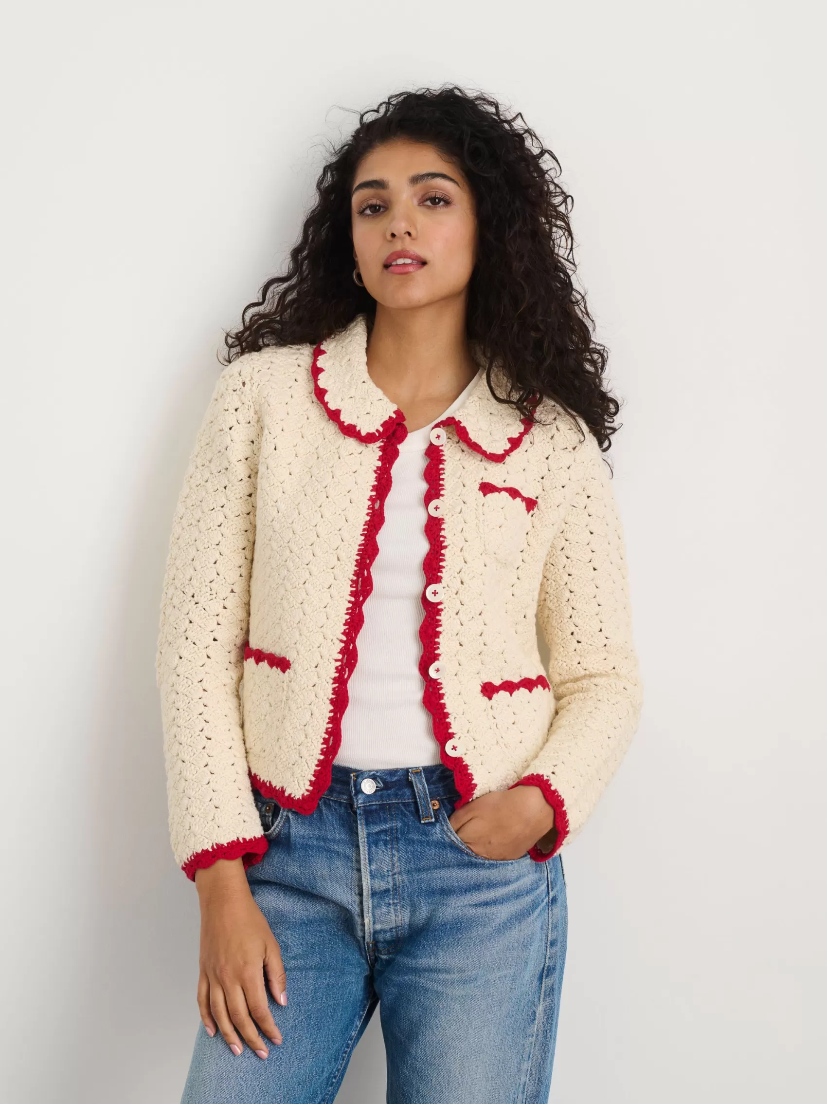 Molly Hand-Crochet Cardigan*Alex Mill New