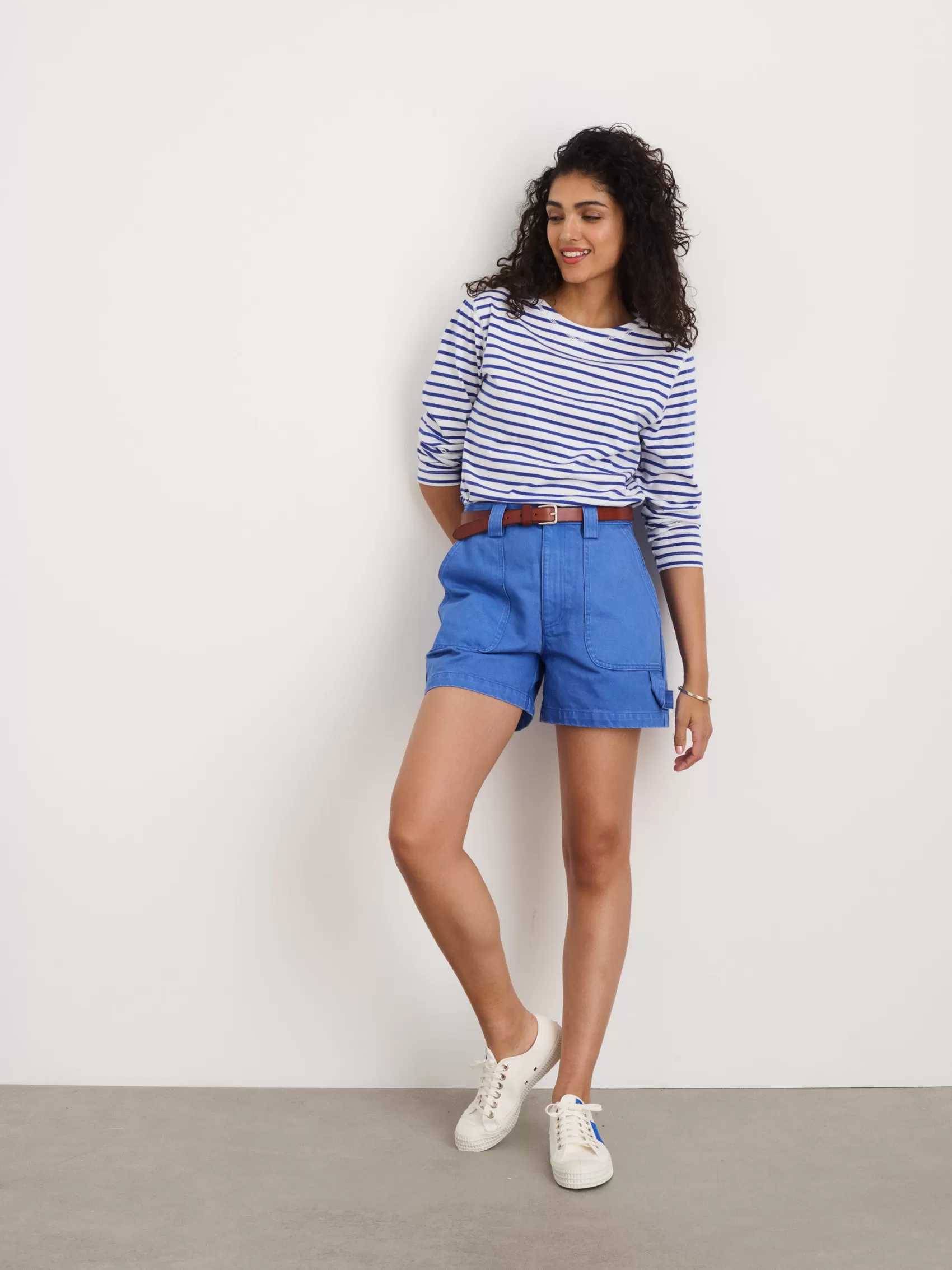 Phoebe Shorts In Garment Dyed Denim*Alex Mill Outlet