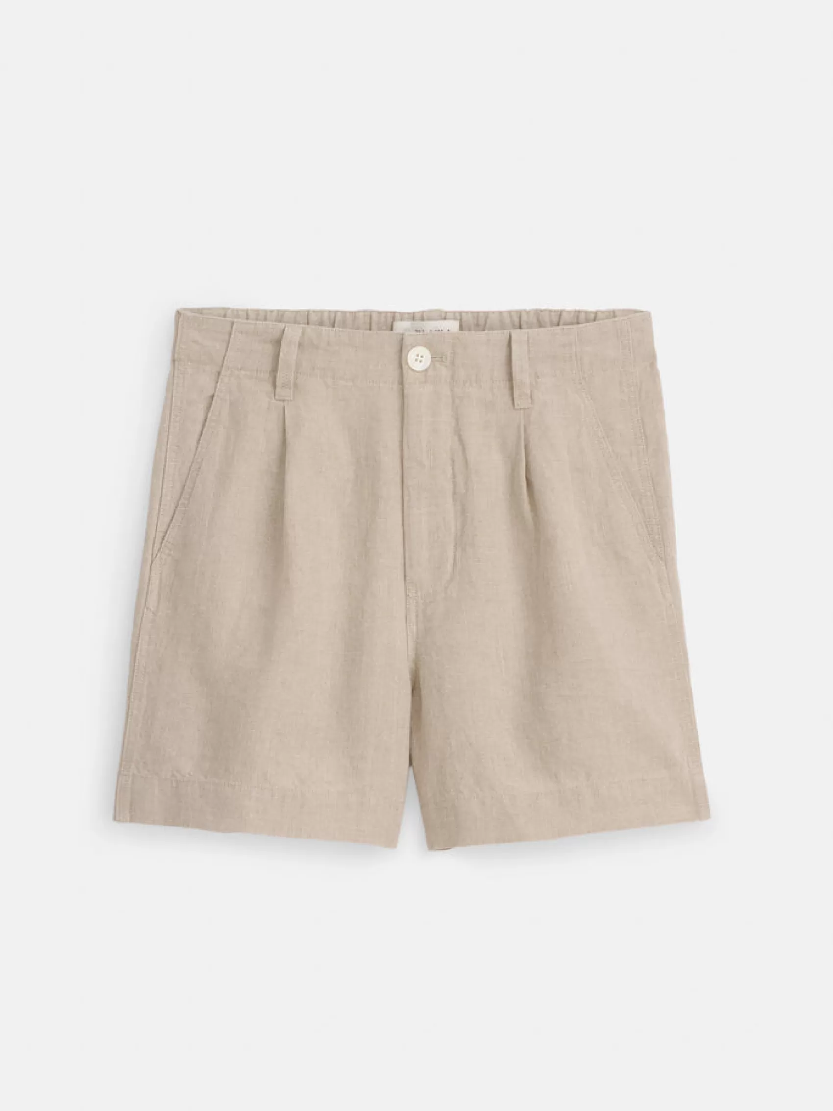 Pleated Pull On Shorts In Flax*Alex Mill Best