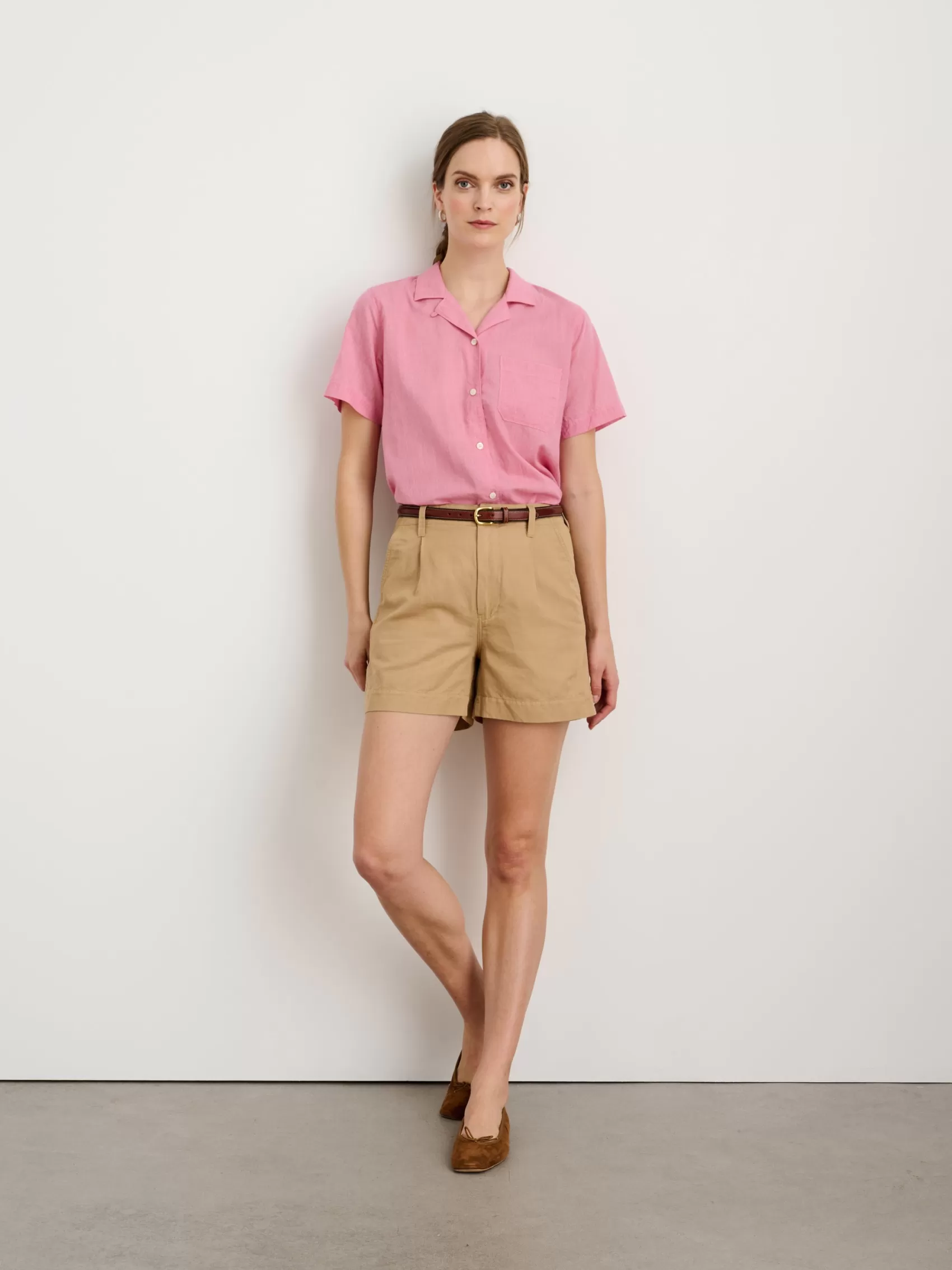 Pleated Shorts In Twill*Alex Mill Cheap