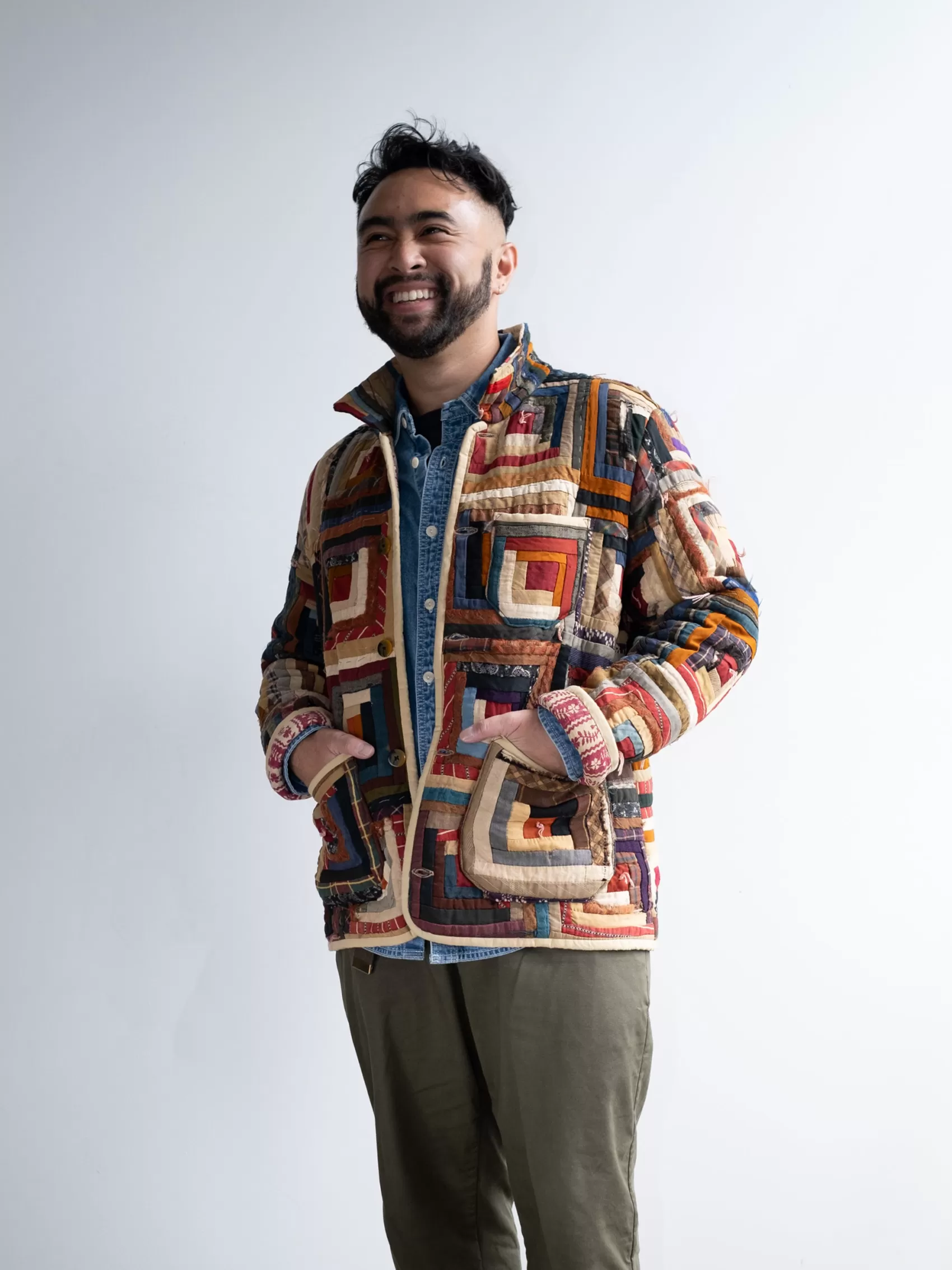 Rework Jacket In Vintage Quilts*Alex Mill Outlet