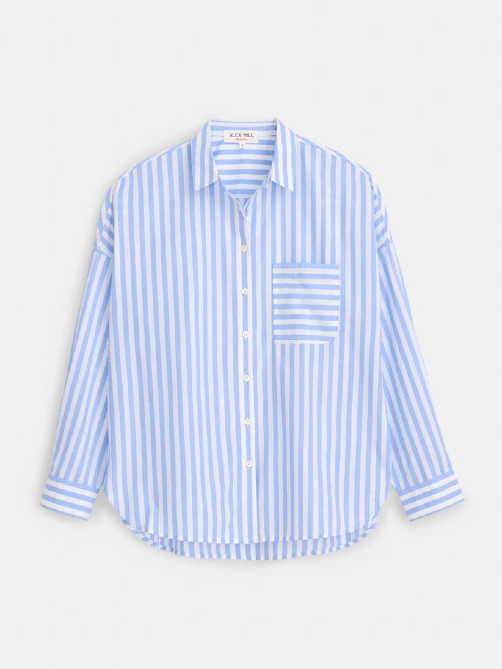 Rework Standard Shirt In Bold Stripe*Alex Mill Clearance