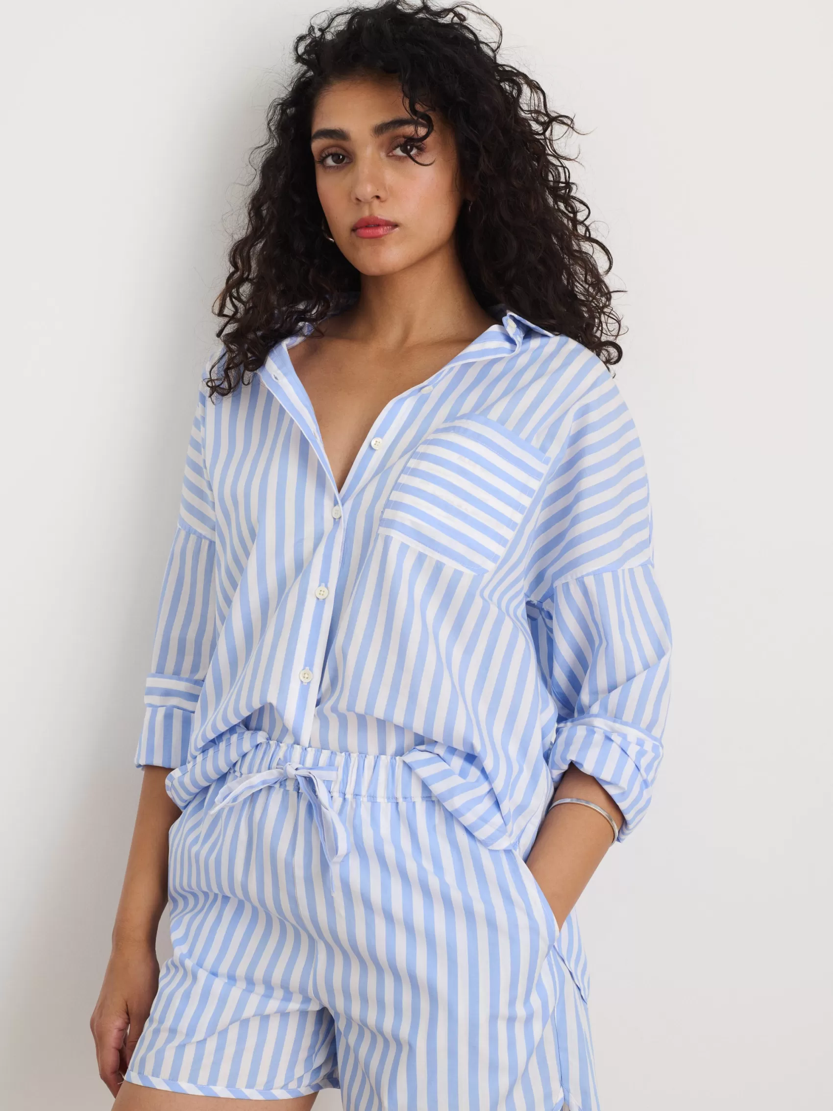 Rework Standard Shirt In Bold Stripe*Alex Mill Clearance