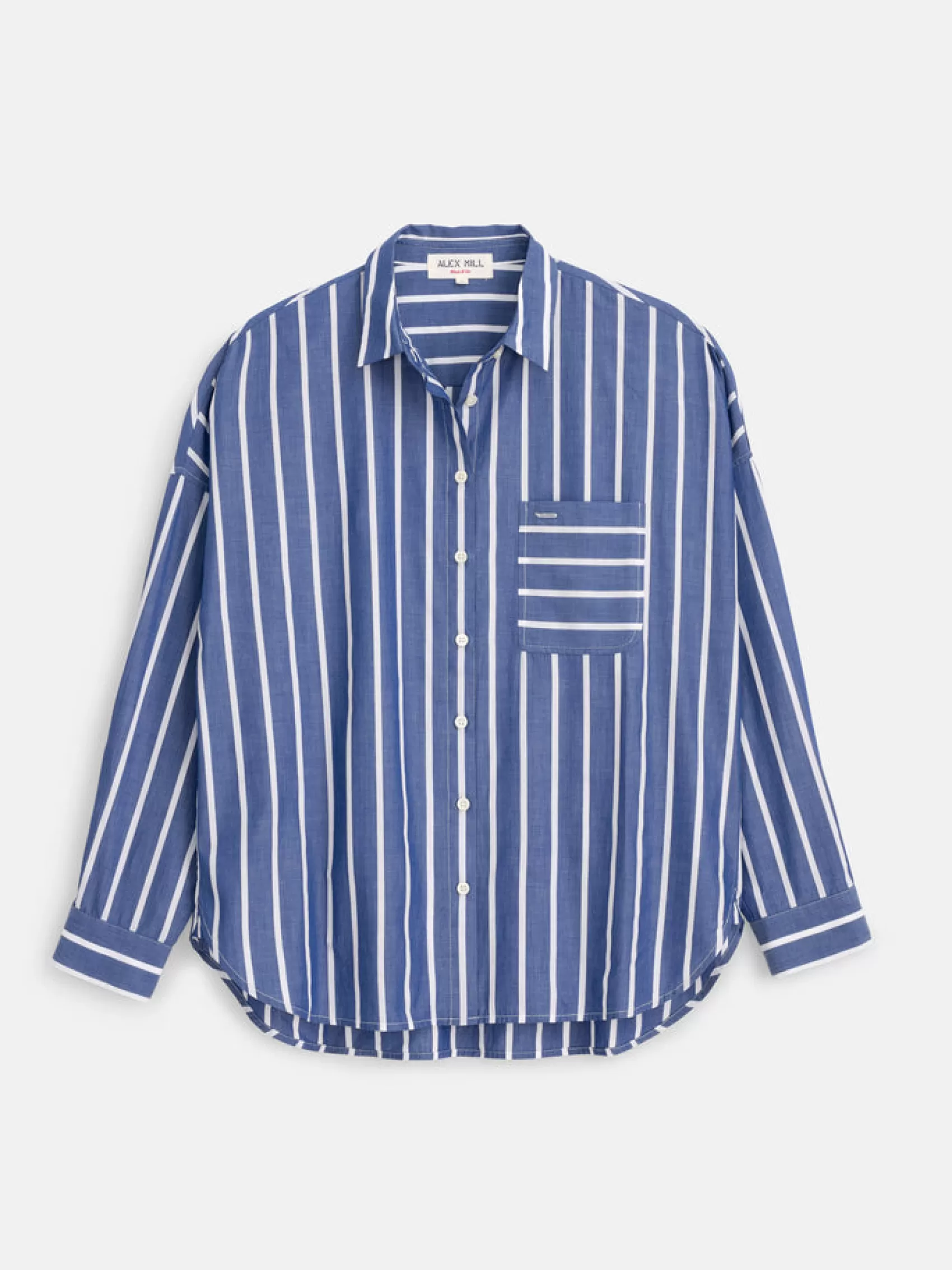 Rework Standard Shirt In Wide Stripe*Alex Mill Best Sale