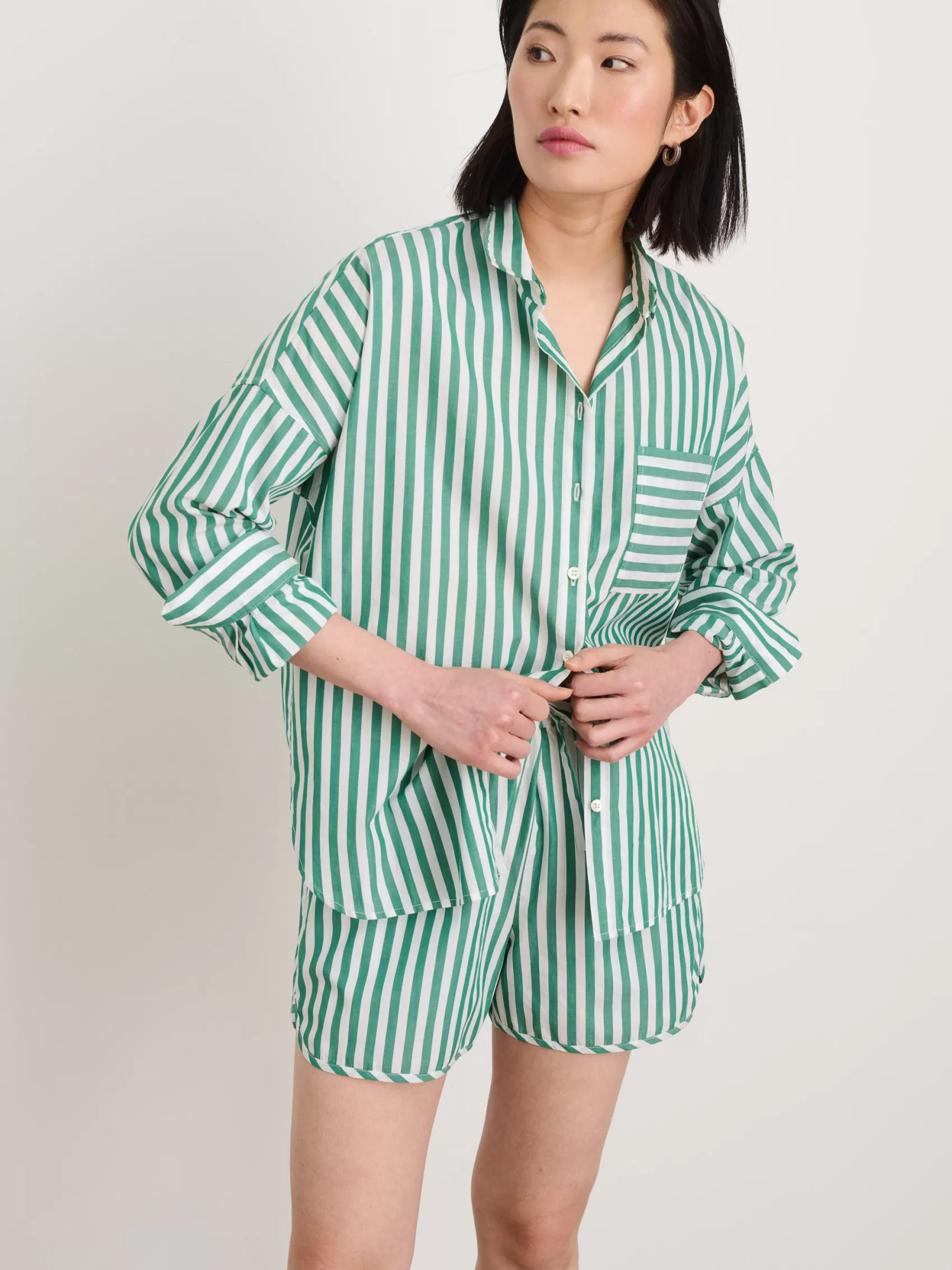 Rework Sunny Pull On Short In Bold Stripe*Alex Mill Flash Sale
