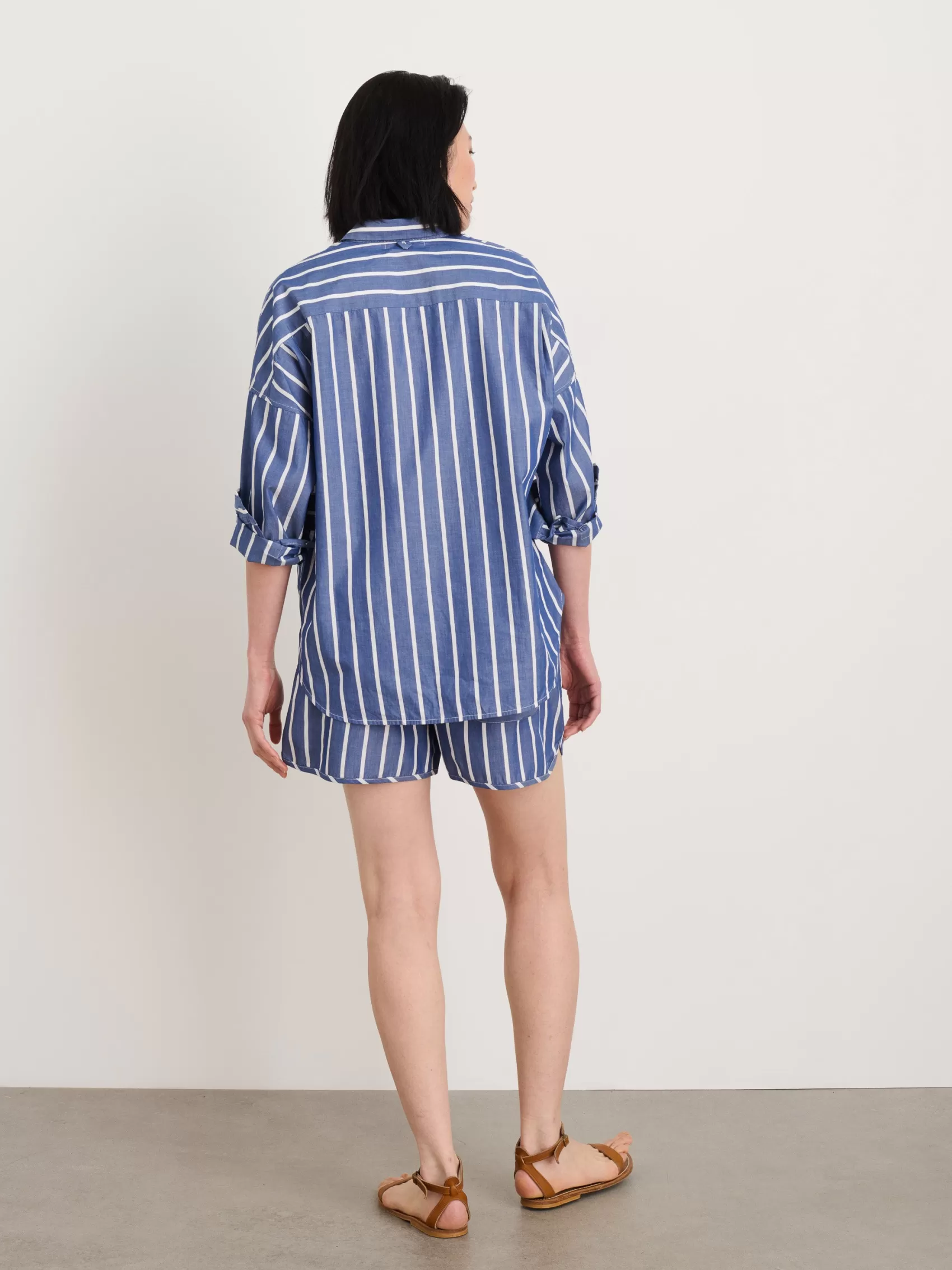 Rework Sunny Pull On Short In Wide Stripe*Alex Mill Cheap