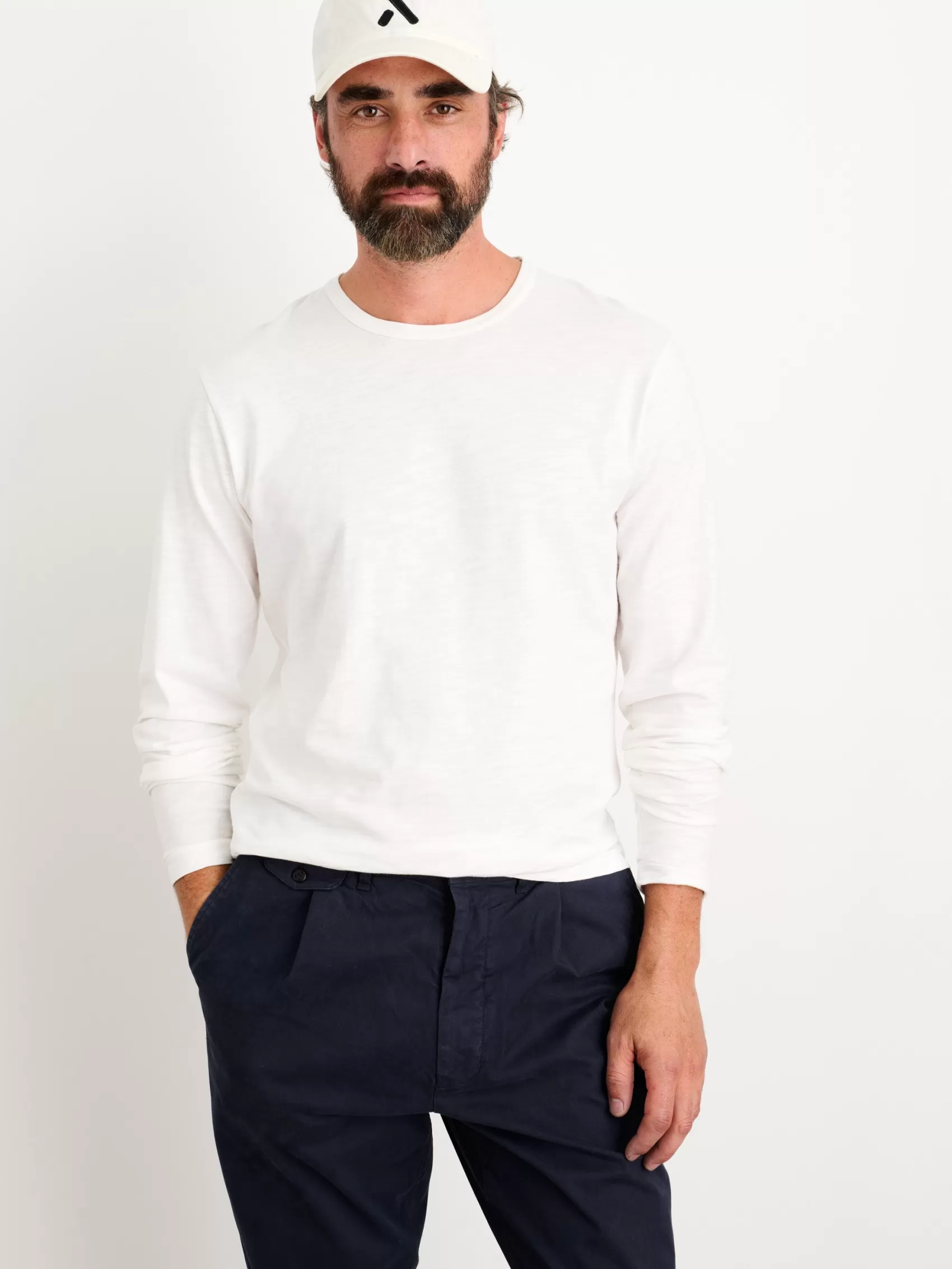 Standard Long Sleeve T-Shirt In Slub Cotton*Alex Mill Sale