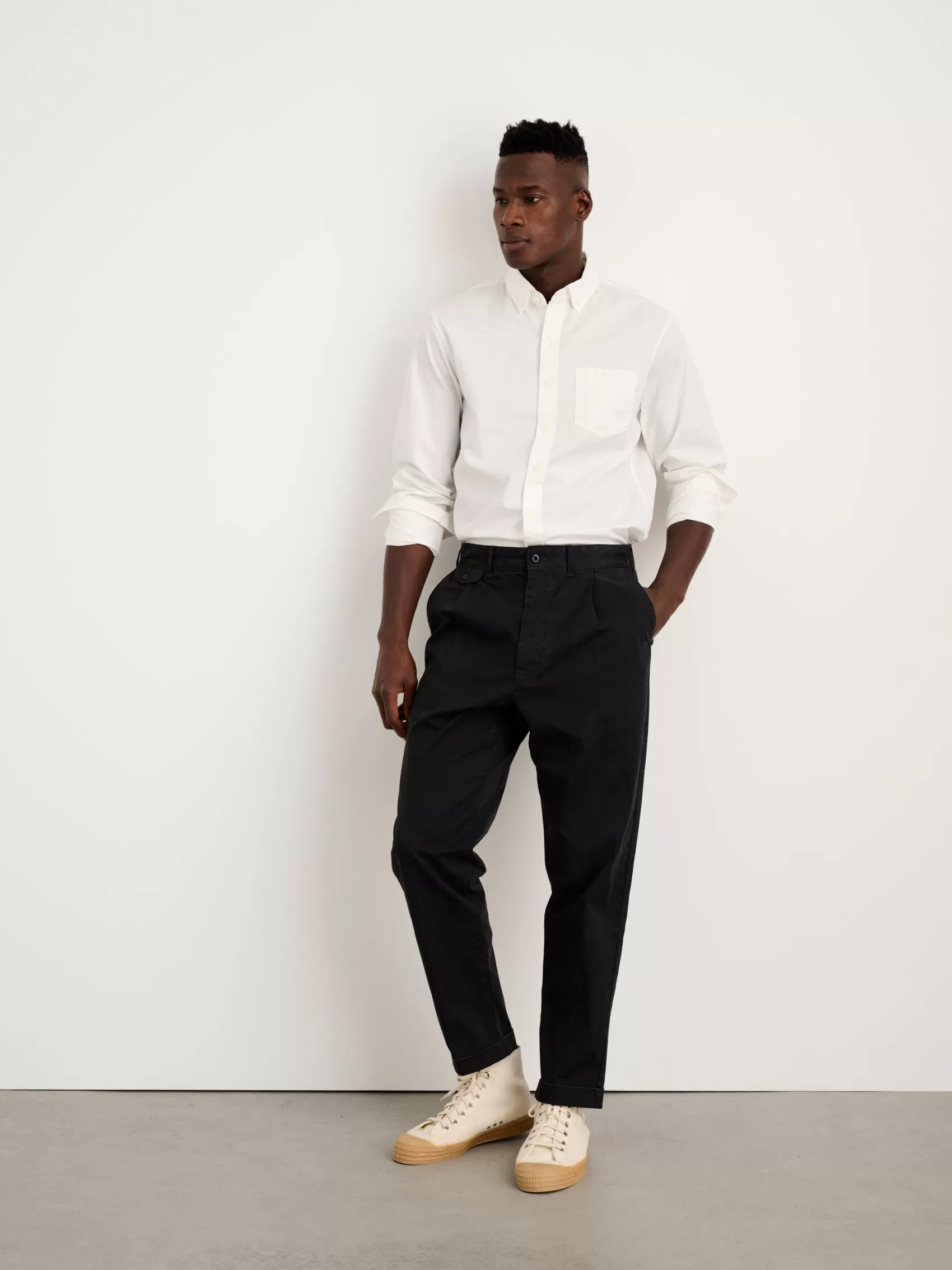 Standard Pleated Pant In Chino (Long Inseam)*Alex Mill Discount