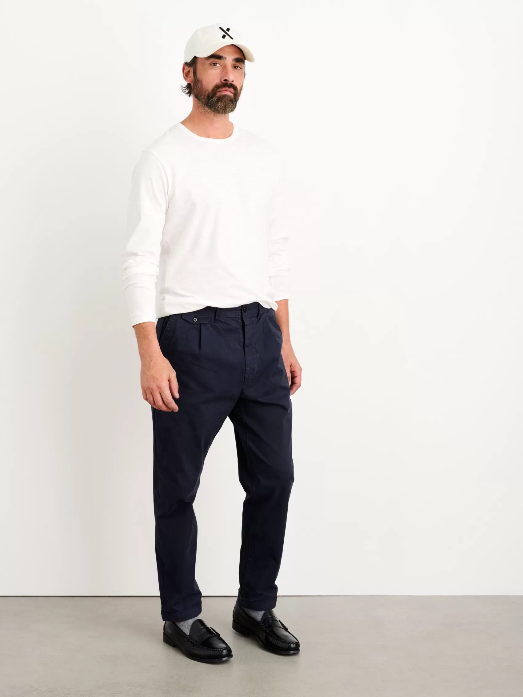 Standard Pleated Pant In Chino (Long Inseam)*Alex Mill Online