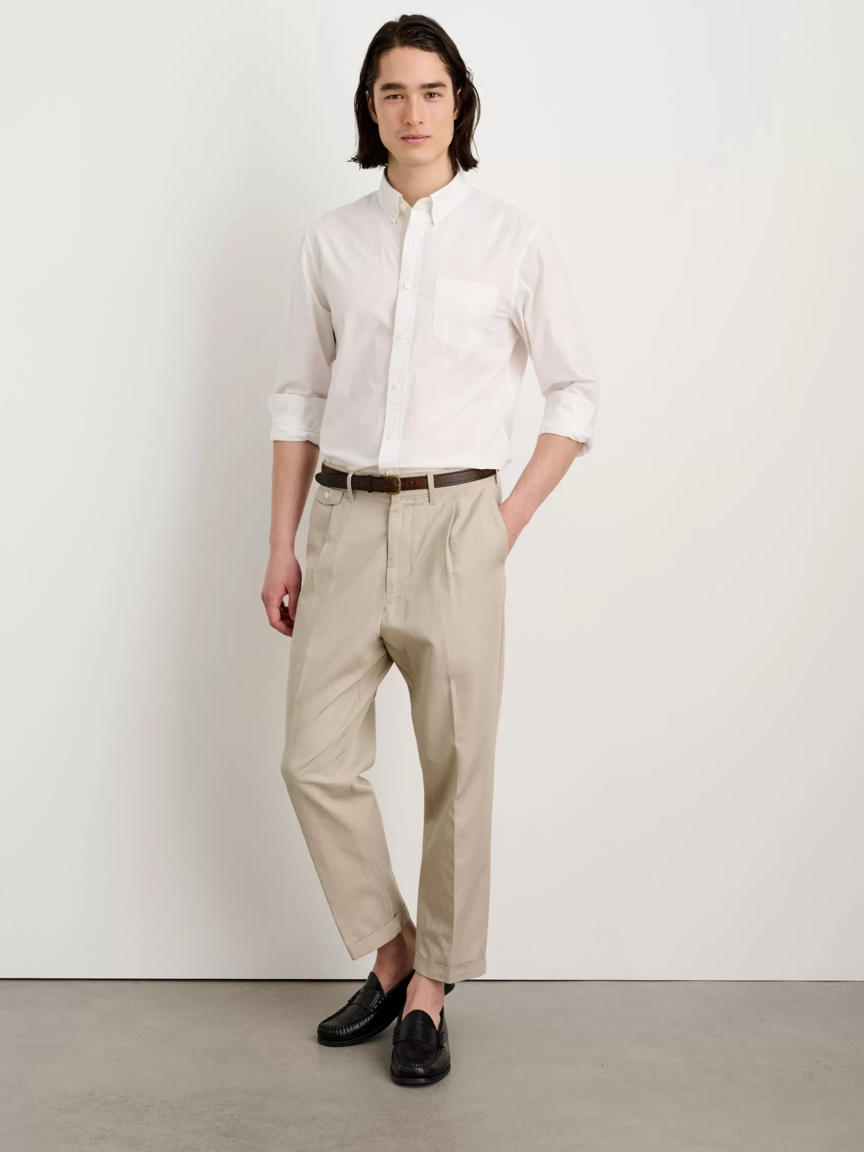 Standard Pleated Pant In Cotton Linen*Alex Mill Sale