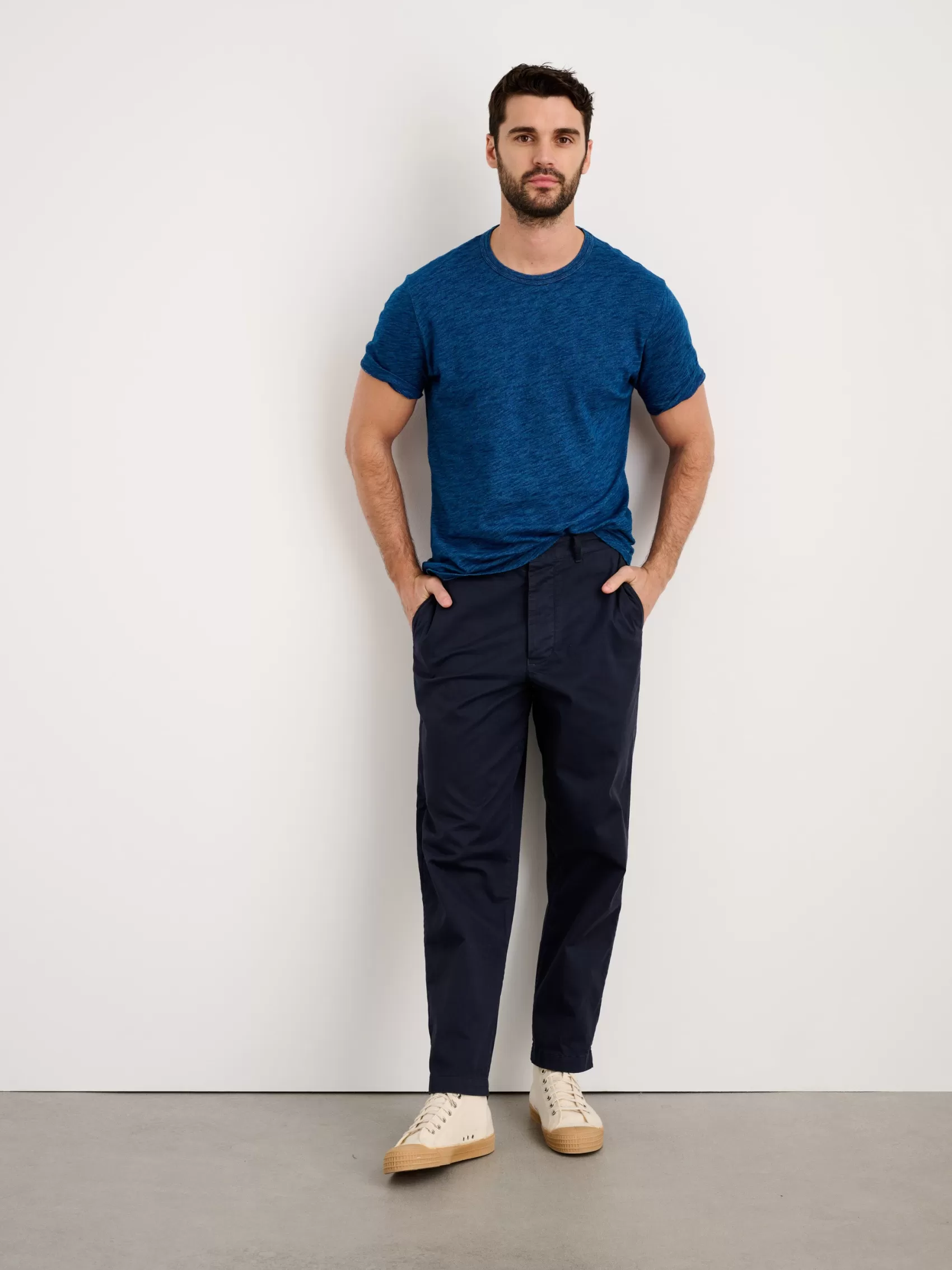 Standard Tee In Indigo Slub Cotton*Alex Mill Fashion