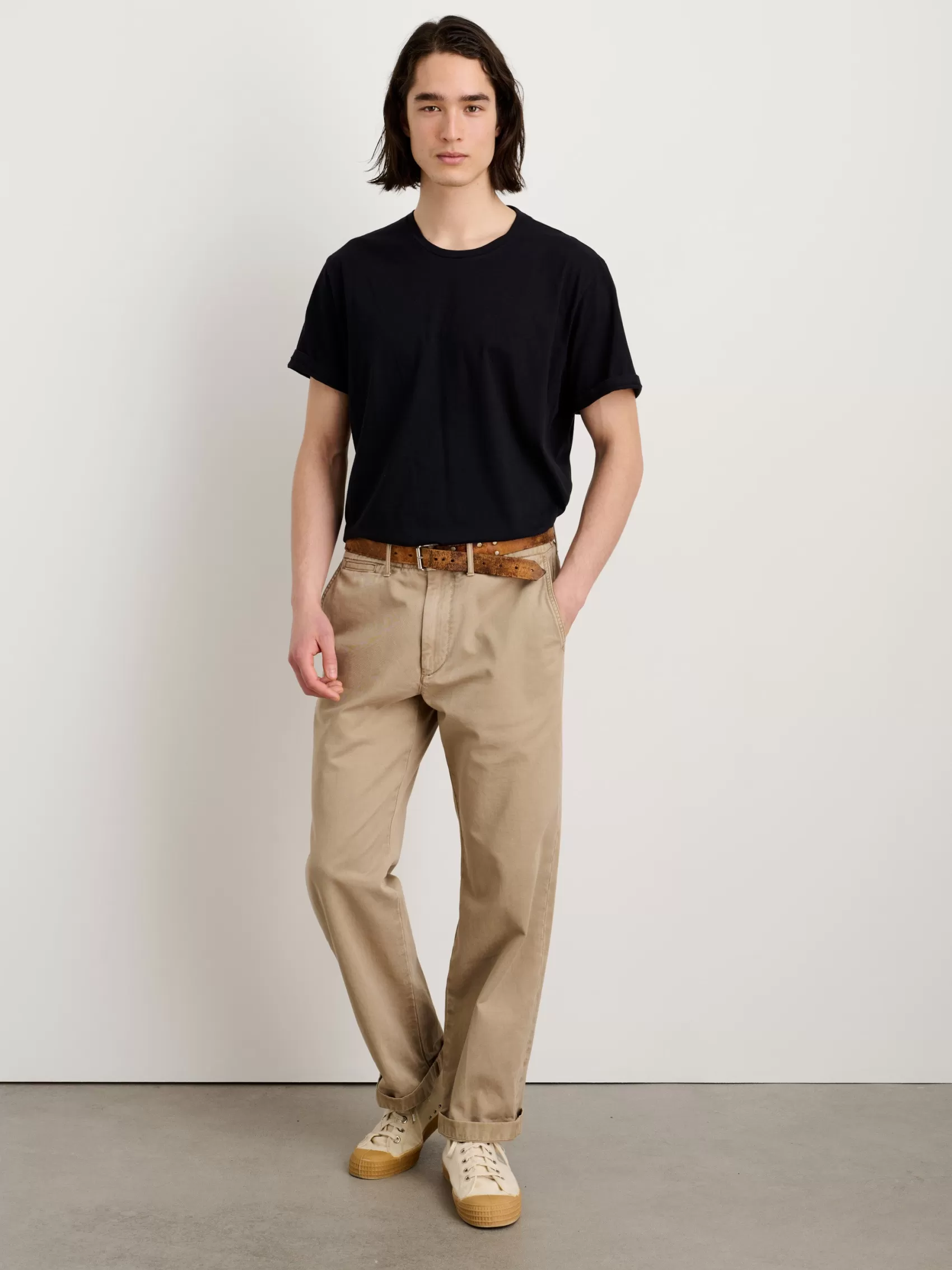 Straight Leg Pant In Vintage Washed Chino (Long Inseam)*Alex Mill New