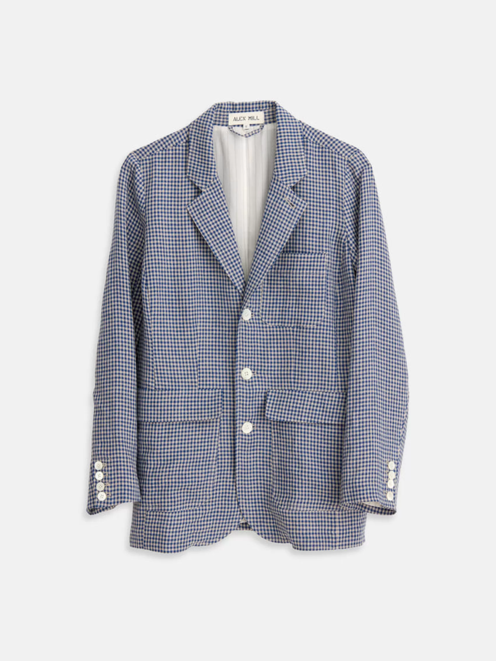 Suit(Ish) Blazer In Mini Gingham*Alex Mill Cheap