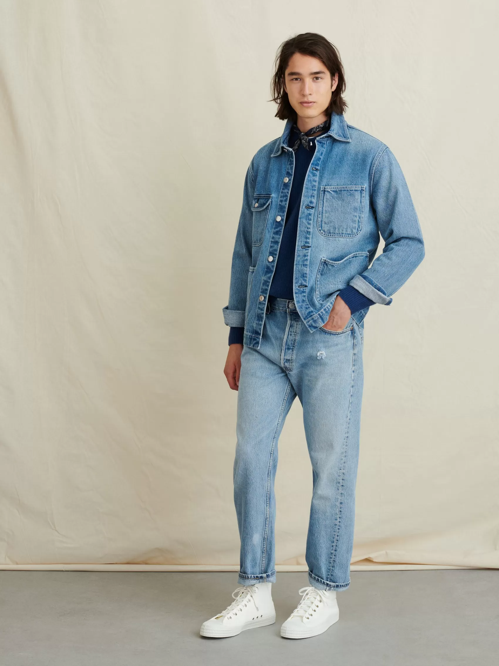 Work Jacket In Vintage Wash Denim*Alex Mill Discount