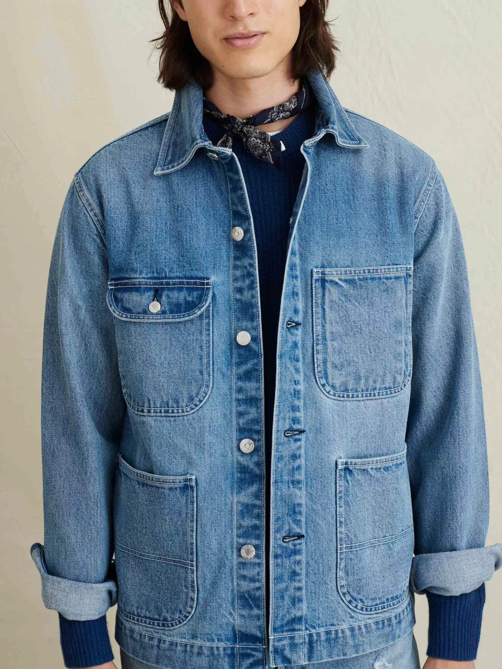 Work Jacket In Vintage Wash Denim*Alex Mill Discount