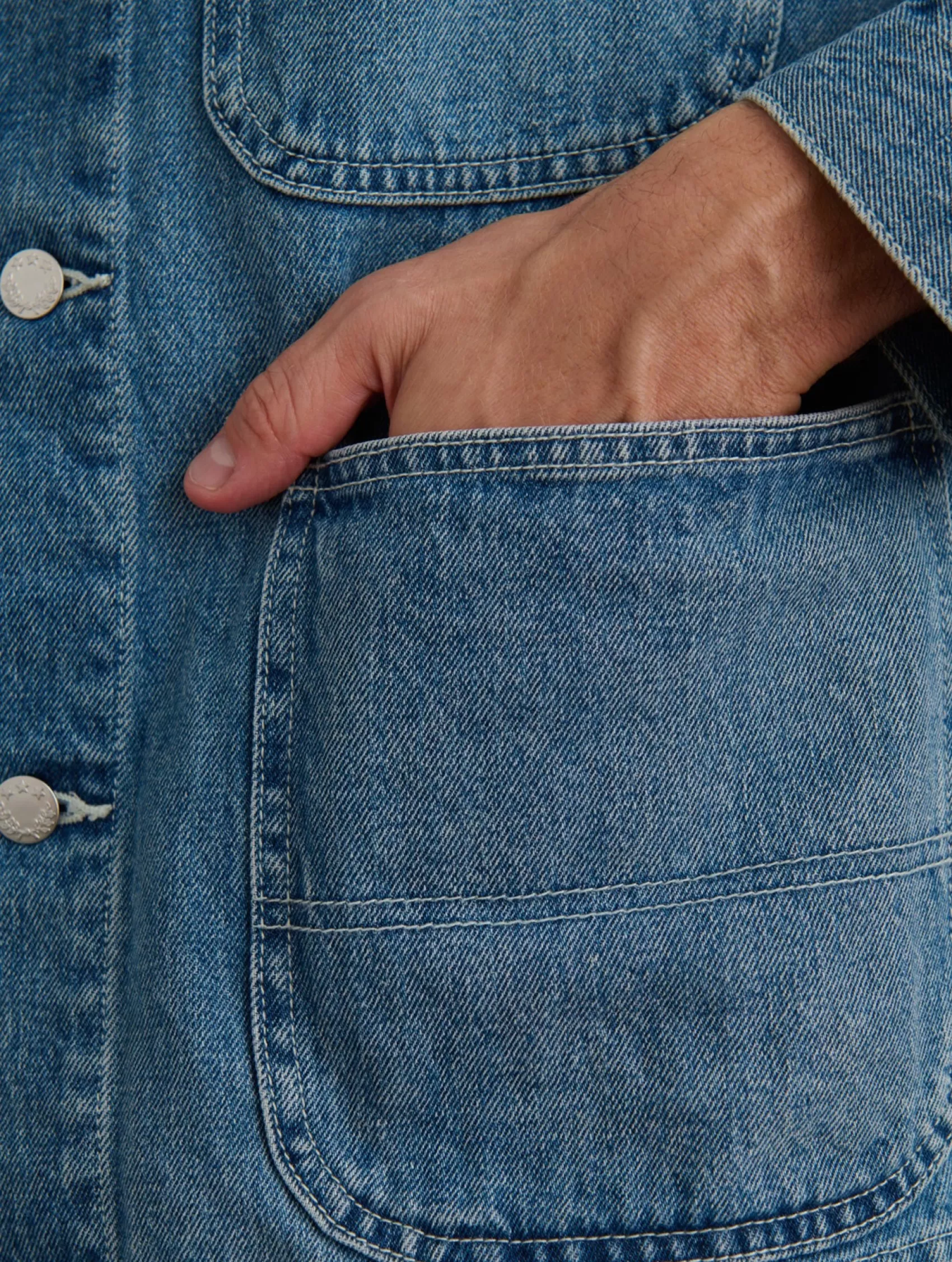 Work Jacket In Vintage Wash Denim*Alex Mill Discount