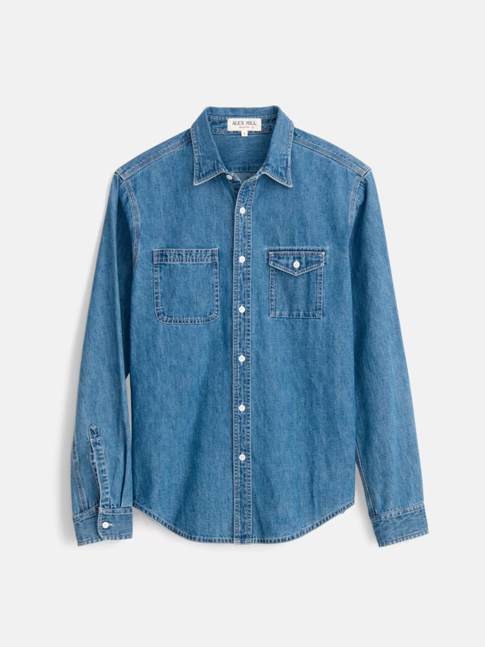 Work Shirt In Washed Denim*Alex Mill Fashion