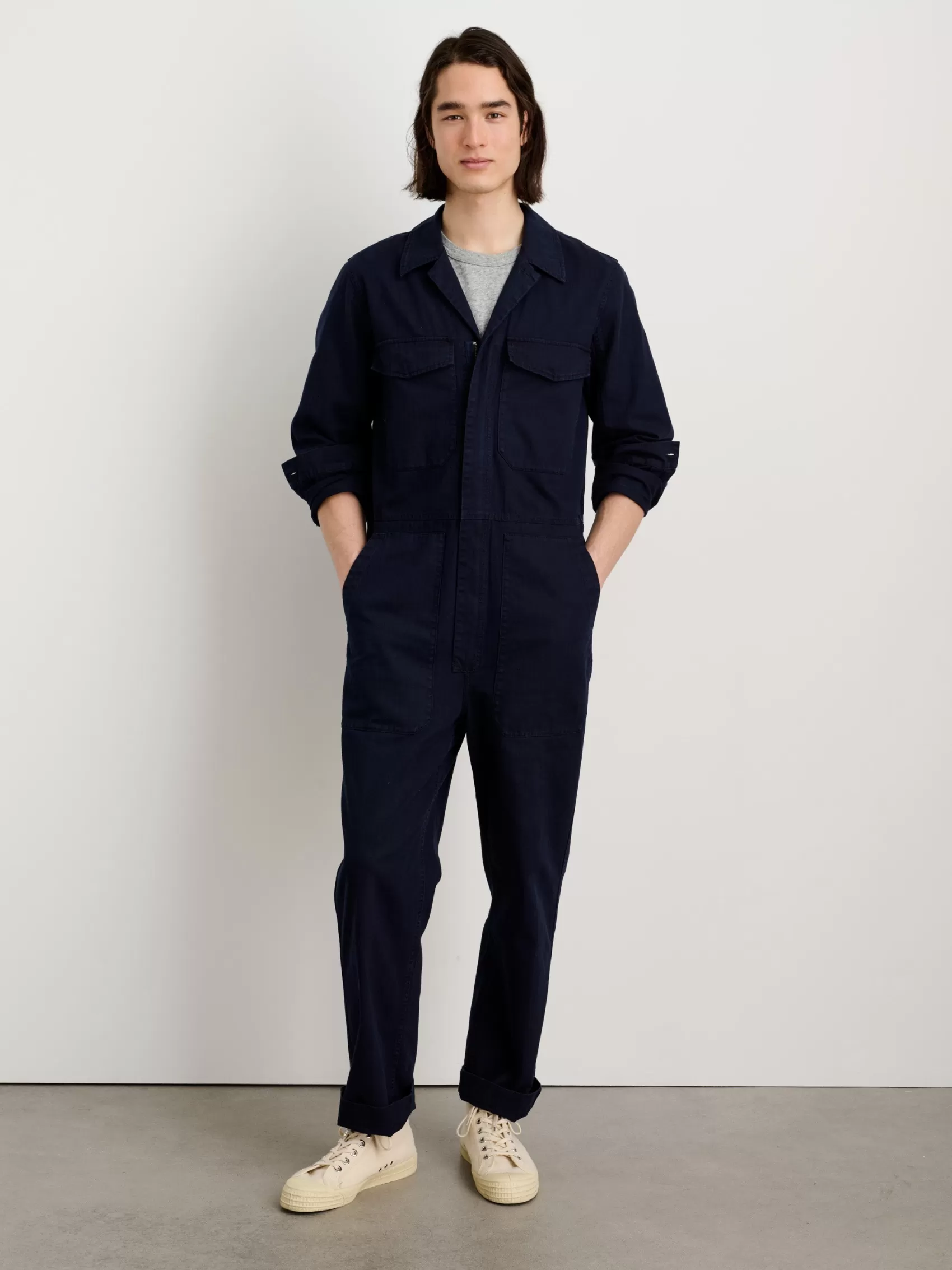 Zip Jumpsuit In Herringbone*Alex Mill Outlet